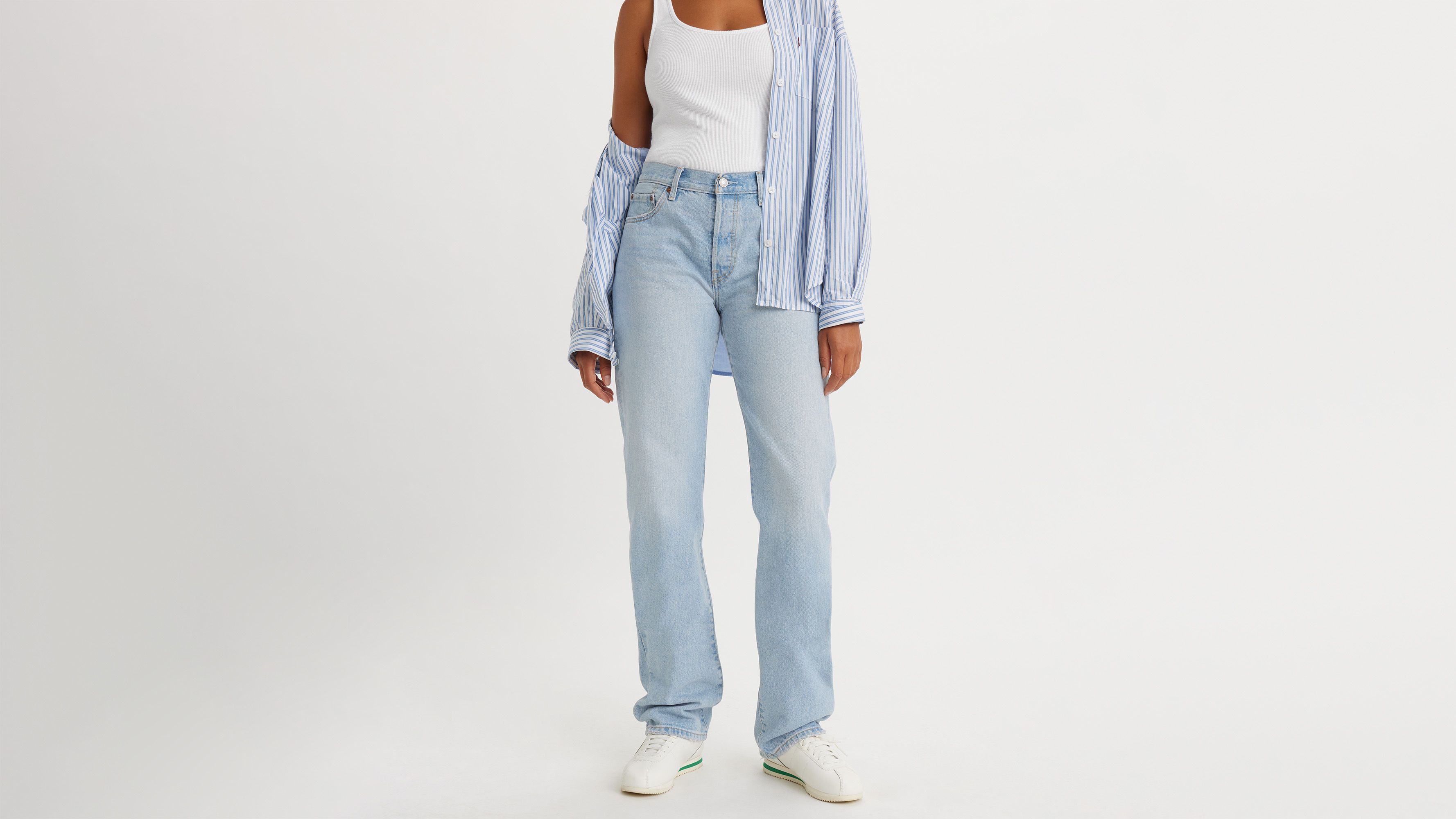 Levi's 501 90's Jeans - Women's - 23X32 - Light Wash / Light Indigo Worn In sold by Levi's product image thumbnail 5