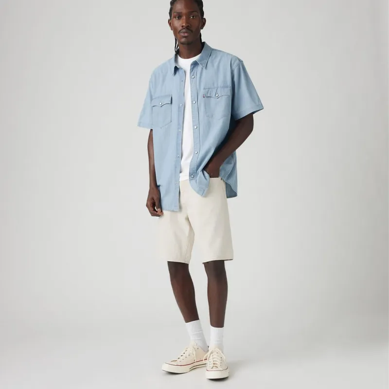 Levi's 468 Stay Loose 9" Linen+ Denim Men's Shorts 40x9 sold by Levi's