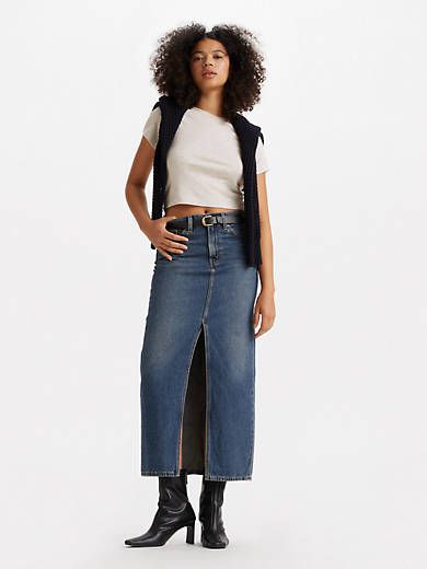 Ankle Column Skirt sold by Levi's