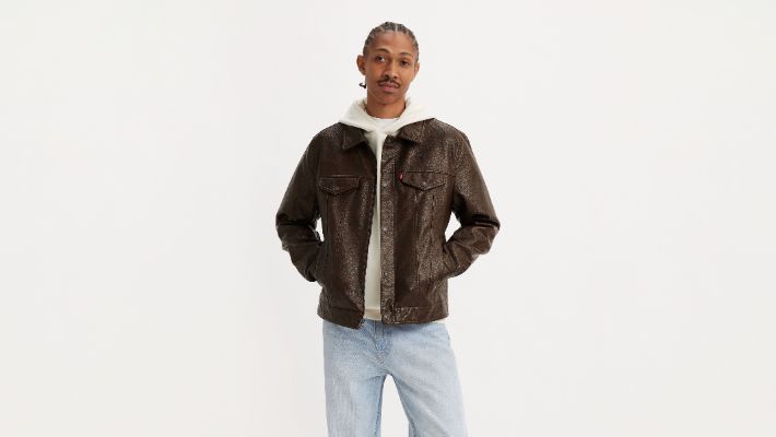 Faux Leather Trucker Jacket sold by Levi's