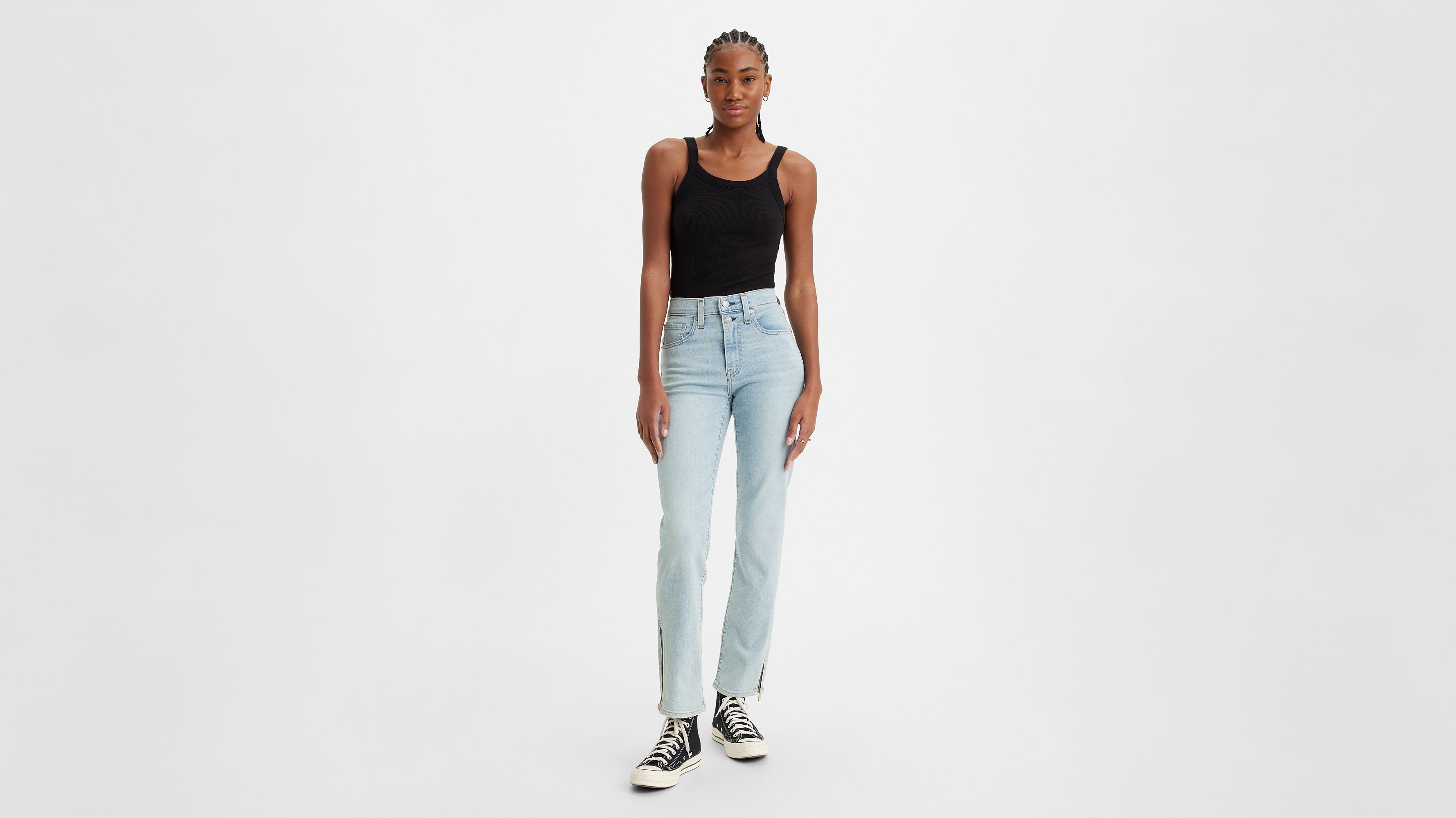 724 High Rise Straight Button Shank Women's Jeans sold by Levi's product image thumbnail 5