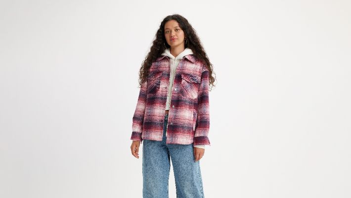 Plaid Shirt Jacket made by Levi's
