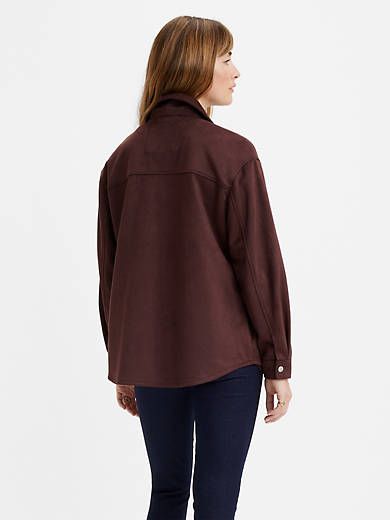 Faux Suede Shirt Jacket sold by Levi's product image thumbnail 2