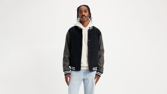 Mixed Media Letterman Jacket sold by Levi's