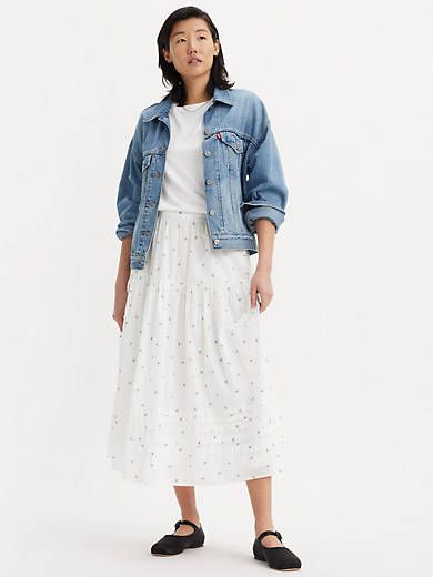 Becca Tiered Skirt sold by Levi's