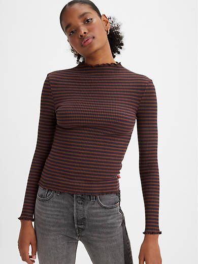 Flora Mockneck Top sold by Levi's
