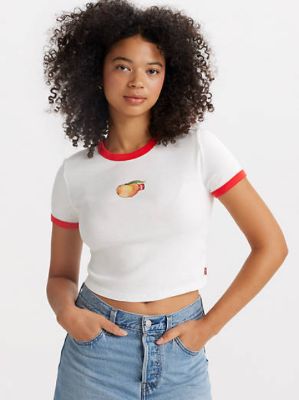 Graphic Ringer Mini T-Shirt sold by Levi's