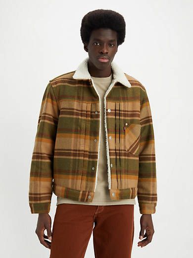 Type I Plaid Sherpa Trucker Jacket sold by Levi's