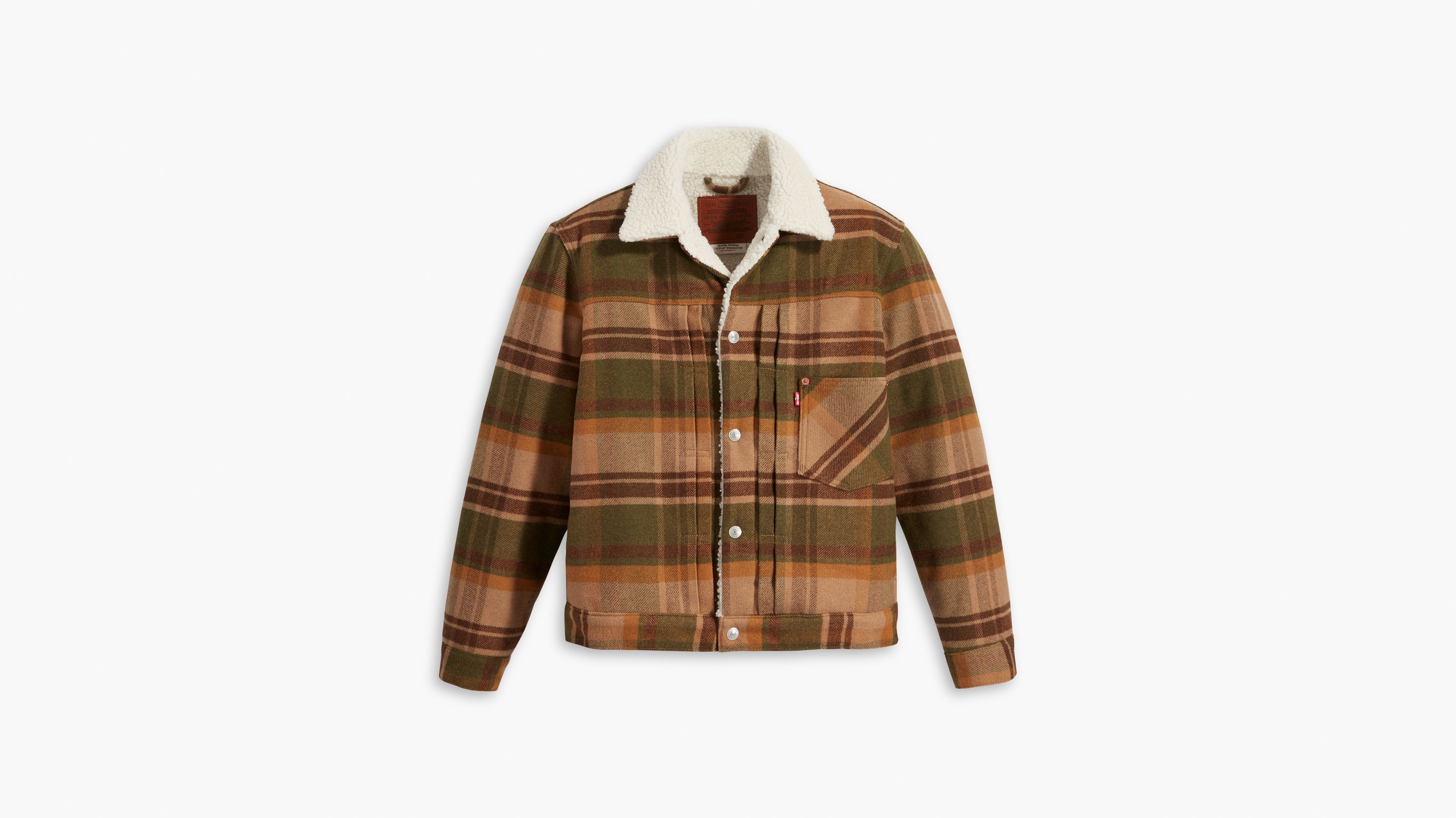 Type I Plaid Sherpa Trucker Jacket sold by Levi's product image thumbnail 5