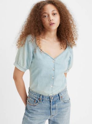 Marta Raglan Short Sleeve Blouse sold by Levi's