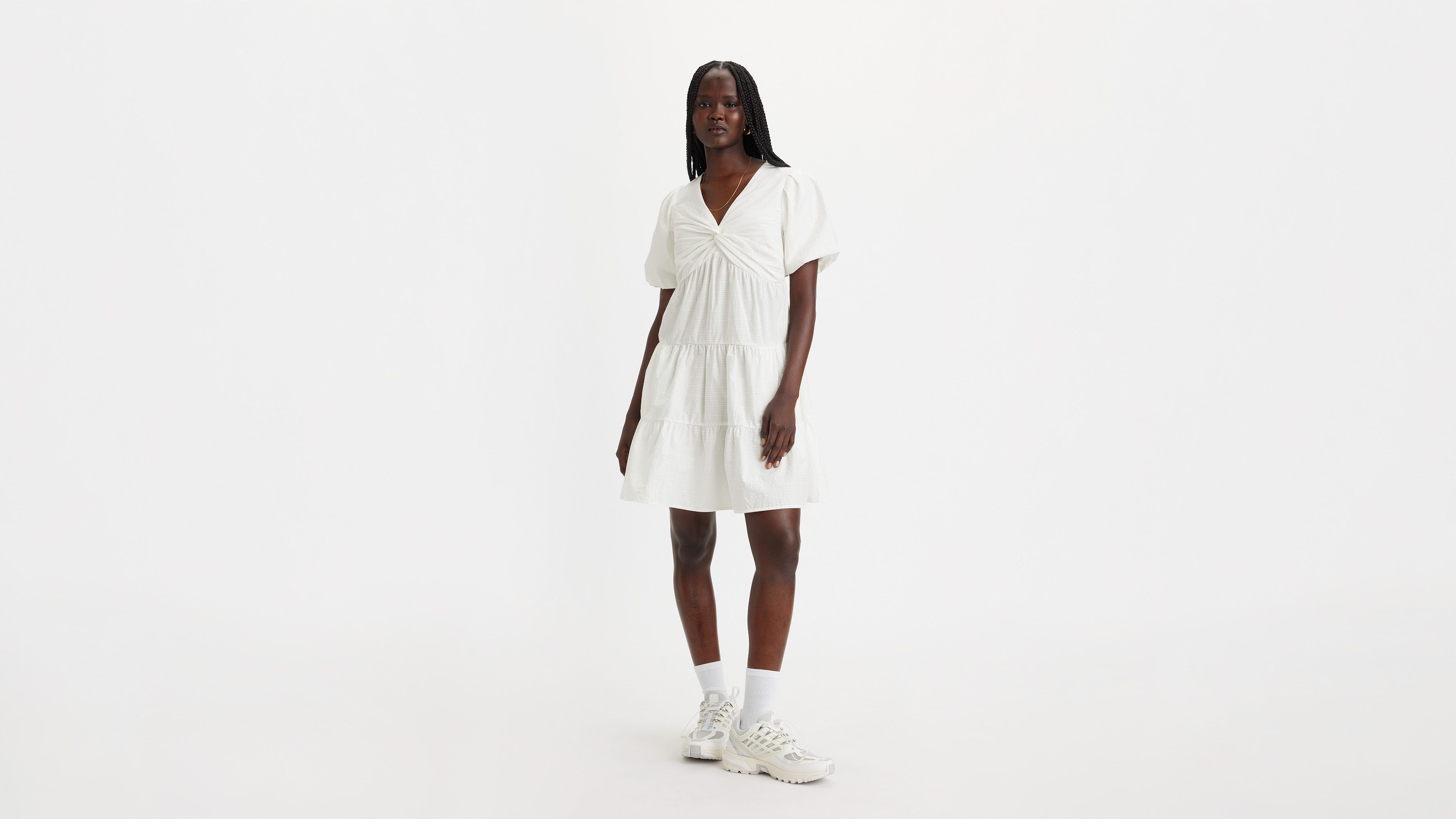 Volume Sleeve Tiered Dress sold by Levi's product image thumbnail 2