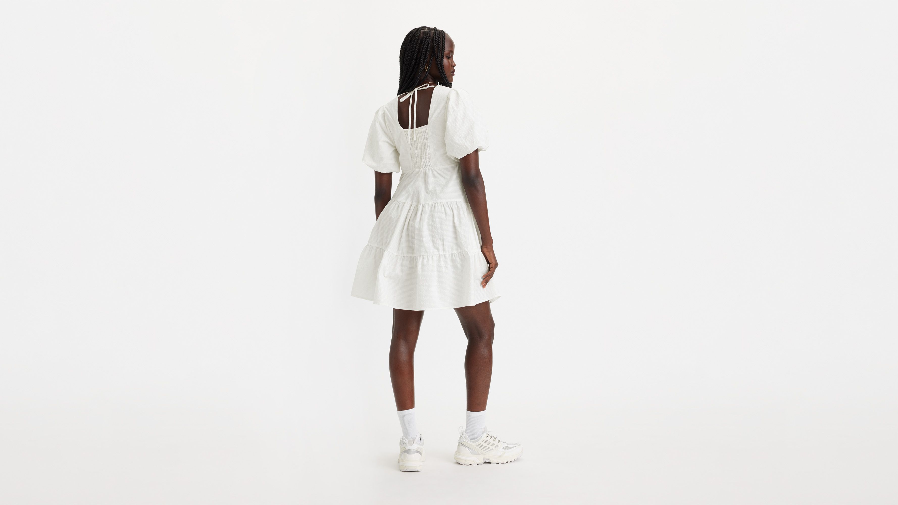 Volume Sleeve Tiered Dress sold by Levi's product image thumbnail 3