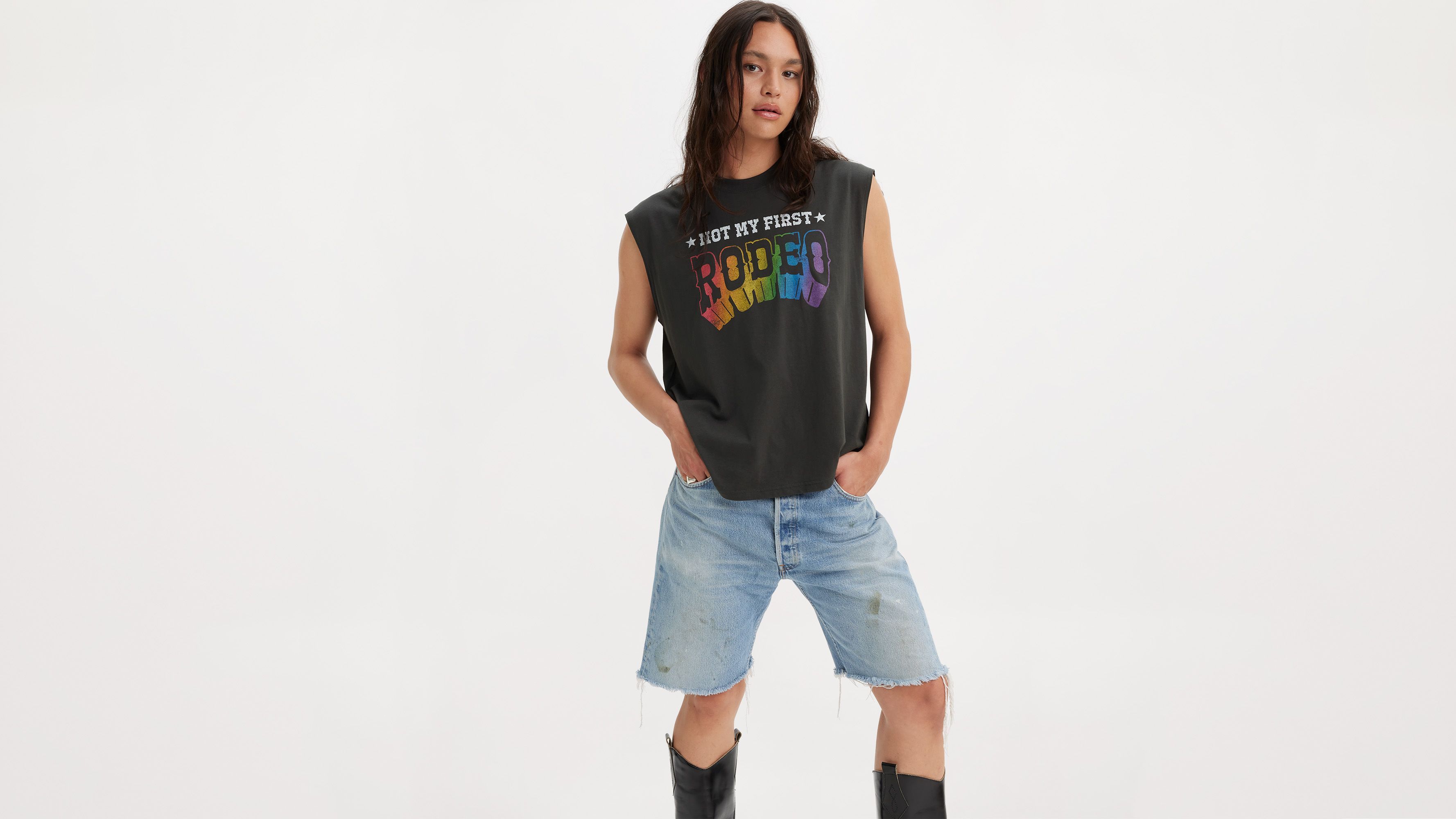 Levi's® Pride Muscle Tank sold by Levi's product image thumbnail 4