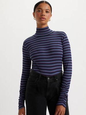 Ruched Turtleneck Top sold by Levi's
