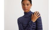 Ruched Turtleneck Top sold by Levi's