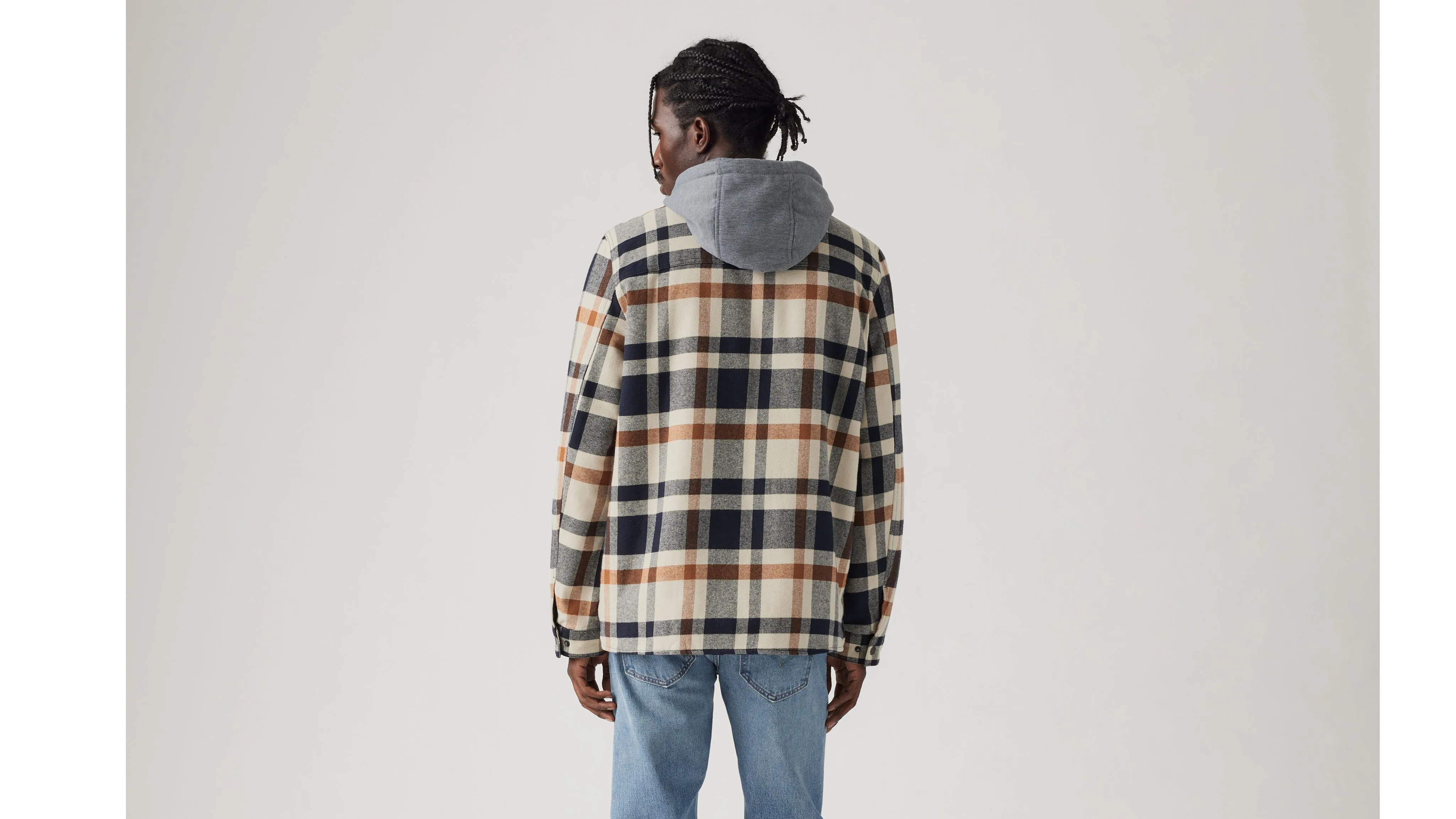 Cotton Plaid Sherpa Lined Shacket sold by Levi's product image thumbnail 2