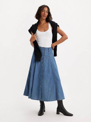 Button Front Circle Skirt made by Levi's