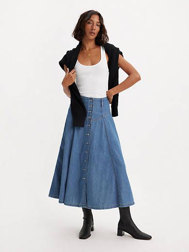 Button Front Circle Skirt sold by Levi's