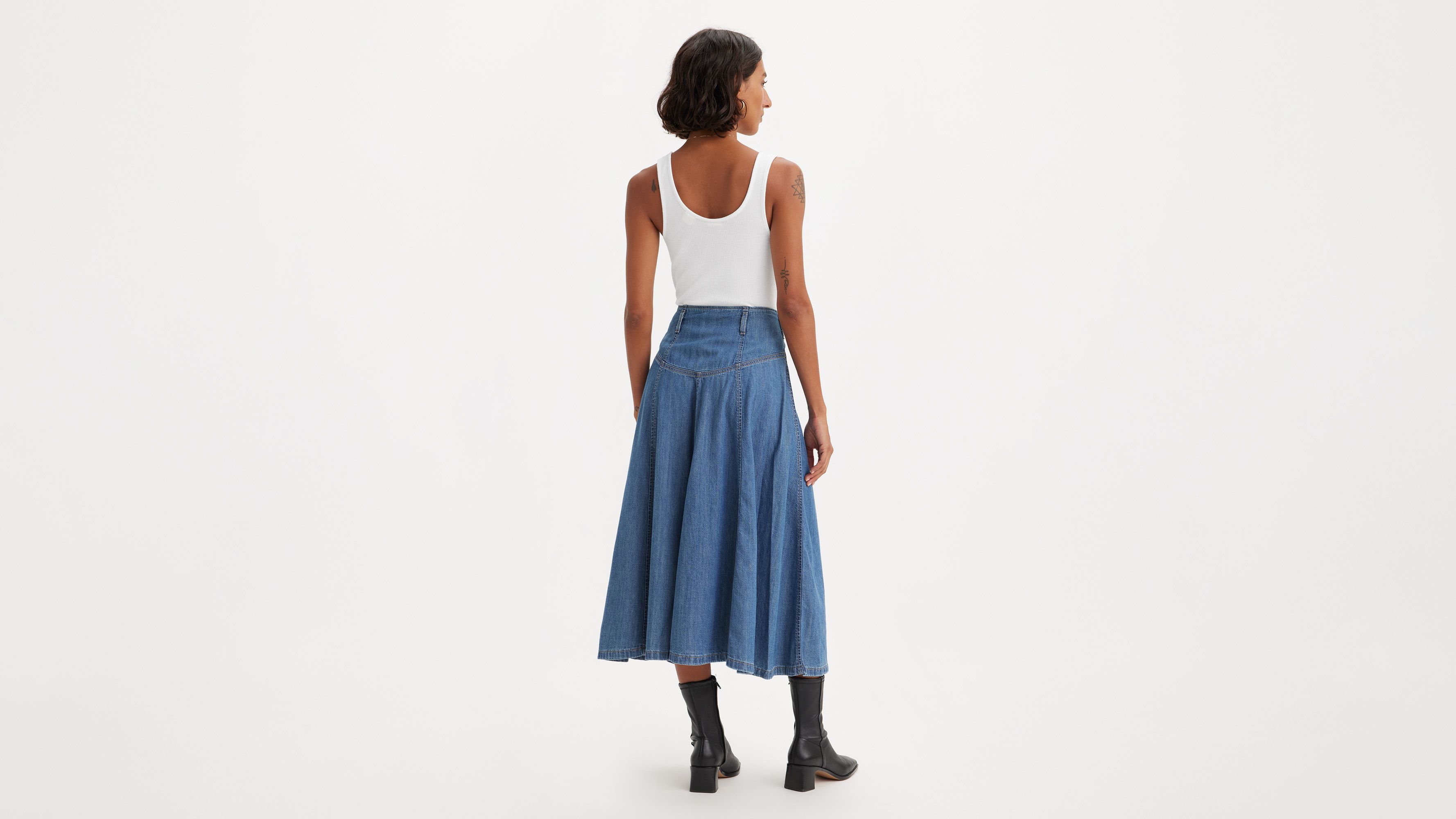 Button Front Circle Skirt sold by Levi's product image thumbnail 3