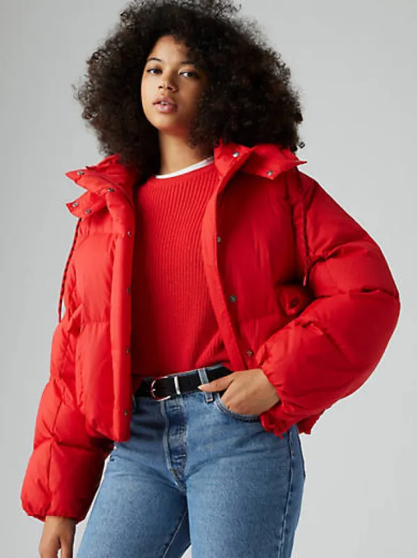 Western Short Bubble Puffer Jacket sold by Levi's
