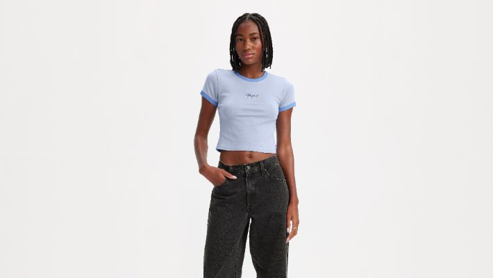Graphic Ringer Mini T-Shirt sold by Levi's