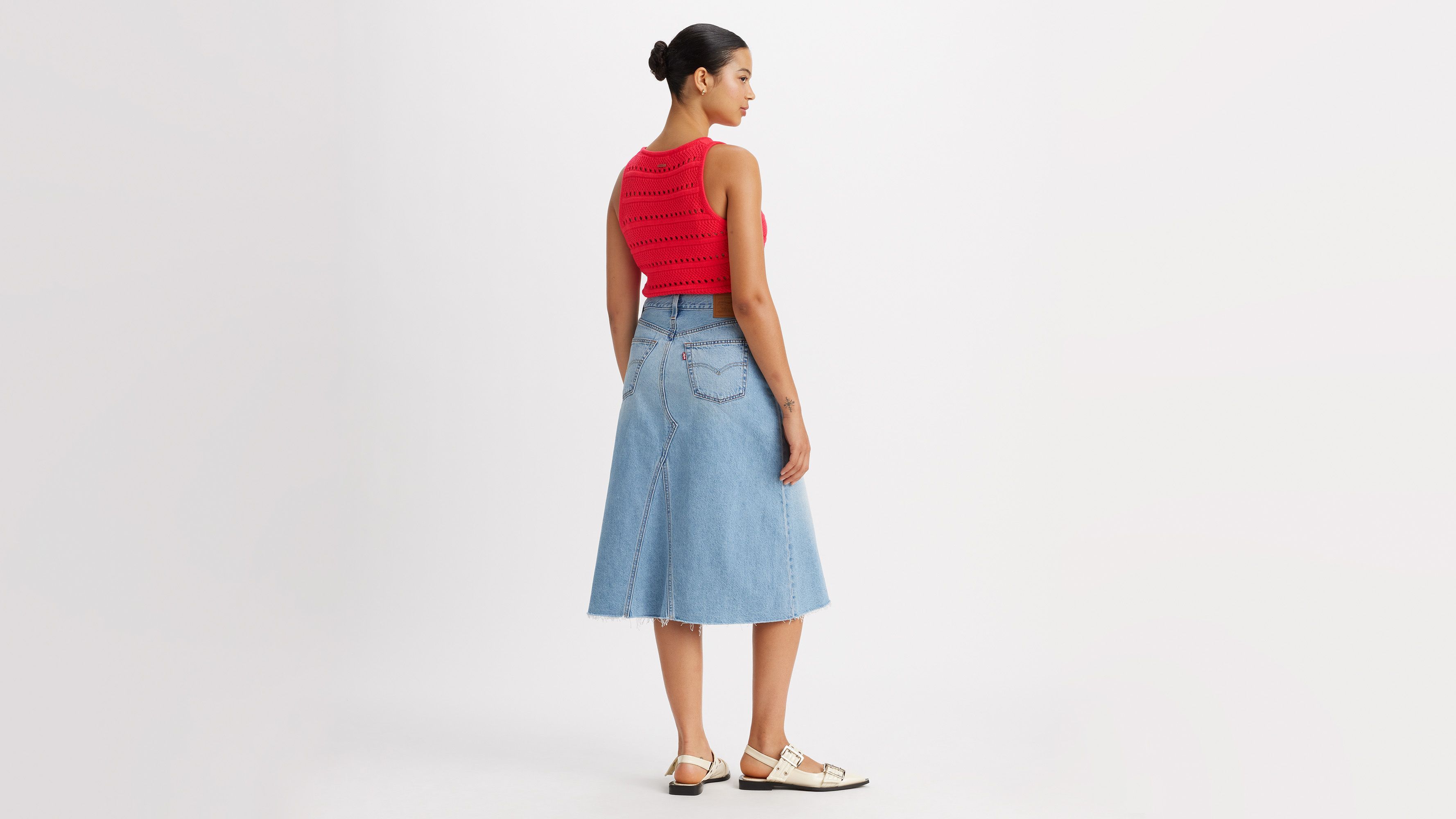 High Rise A-Line Skirt sold by Levi's product image thumbnail 3