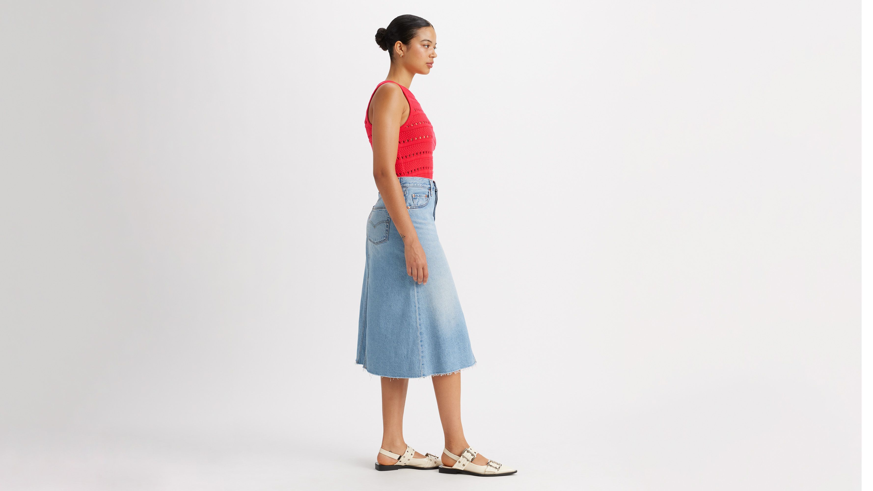 High Rise A-Line Skirt sold by Levi's product image thumbnail 4