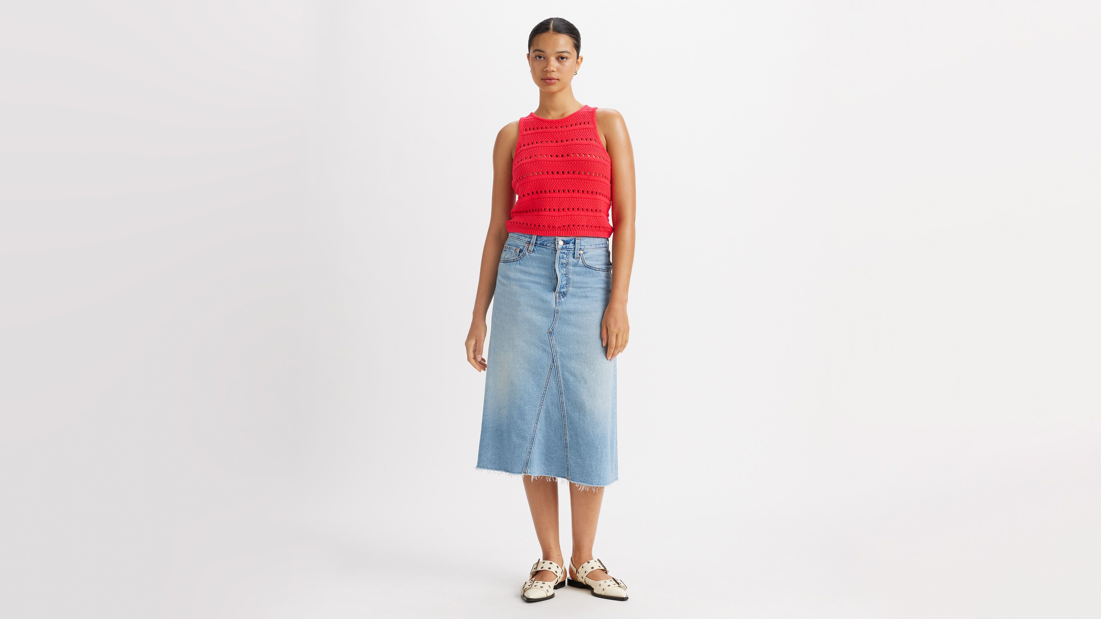 High Rise A-Line Skirt sold by Levi's product image thumbnail 5