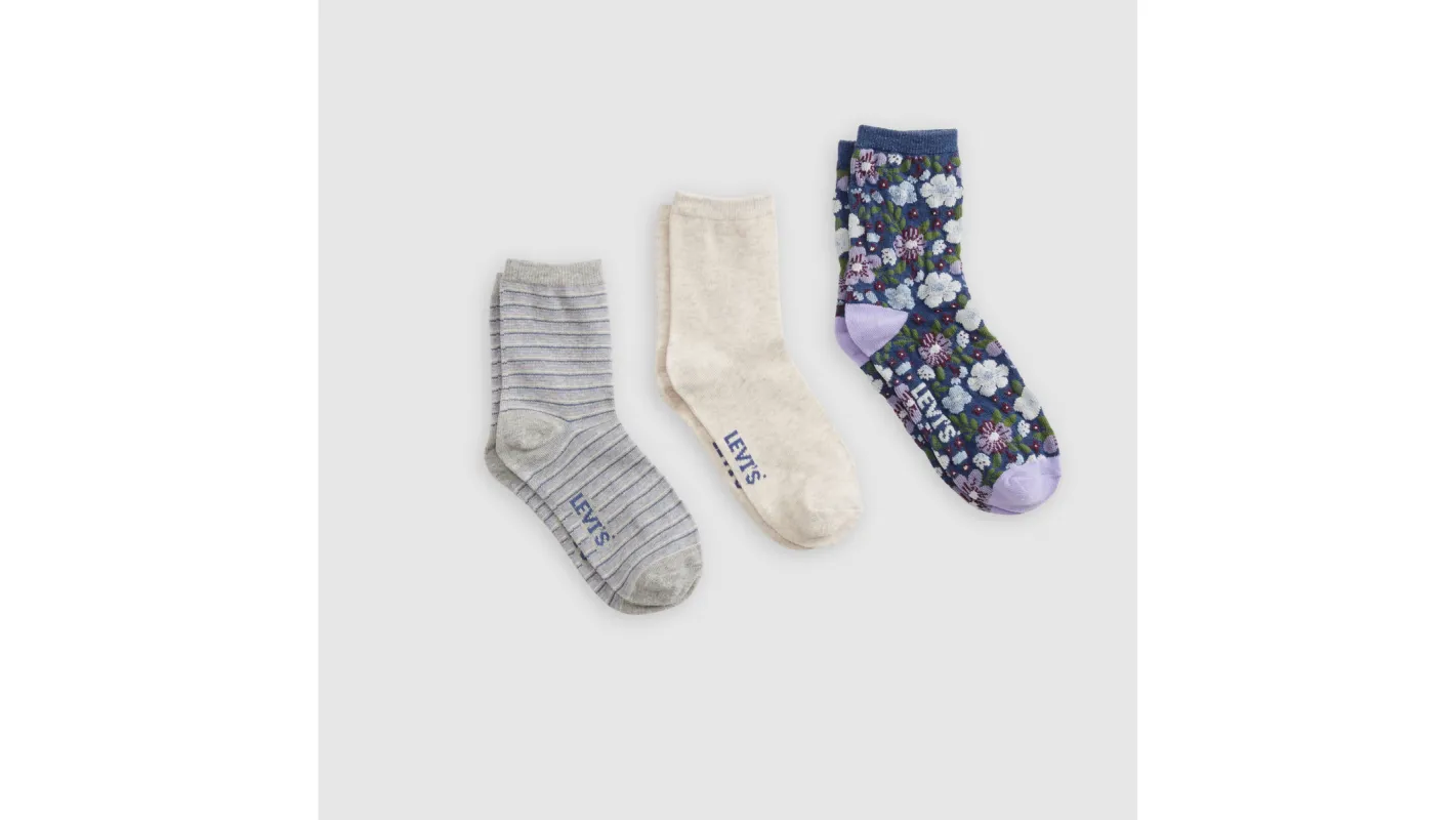 Textured Floral Crew Cut Socks sold by Levi's