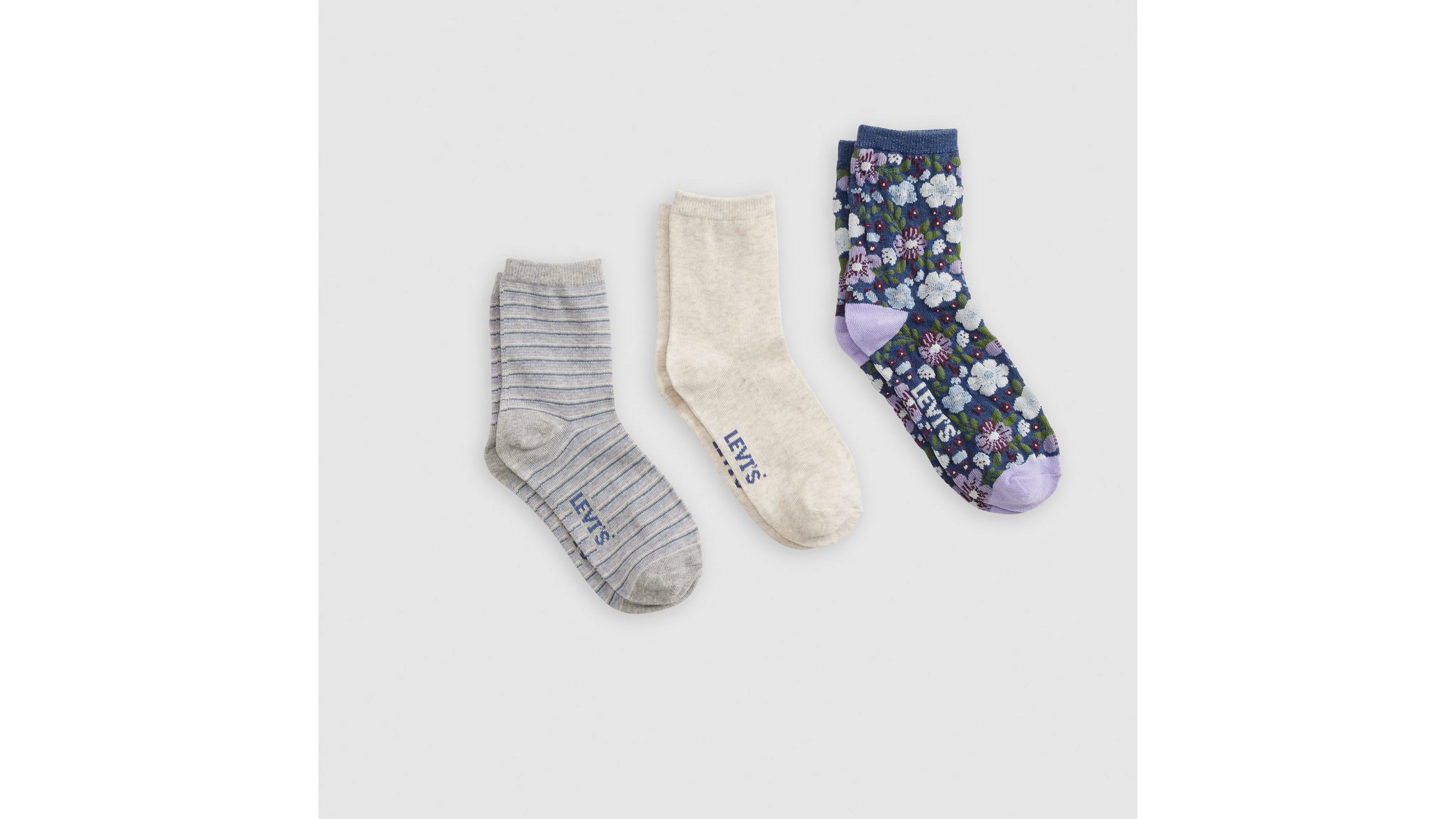 Textured Floral Crew Cut Socks sold by Levi's
