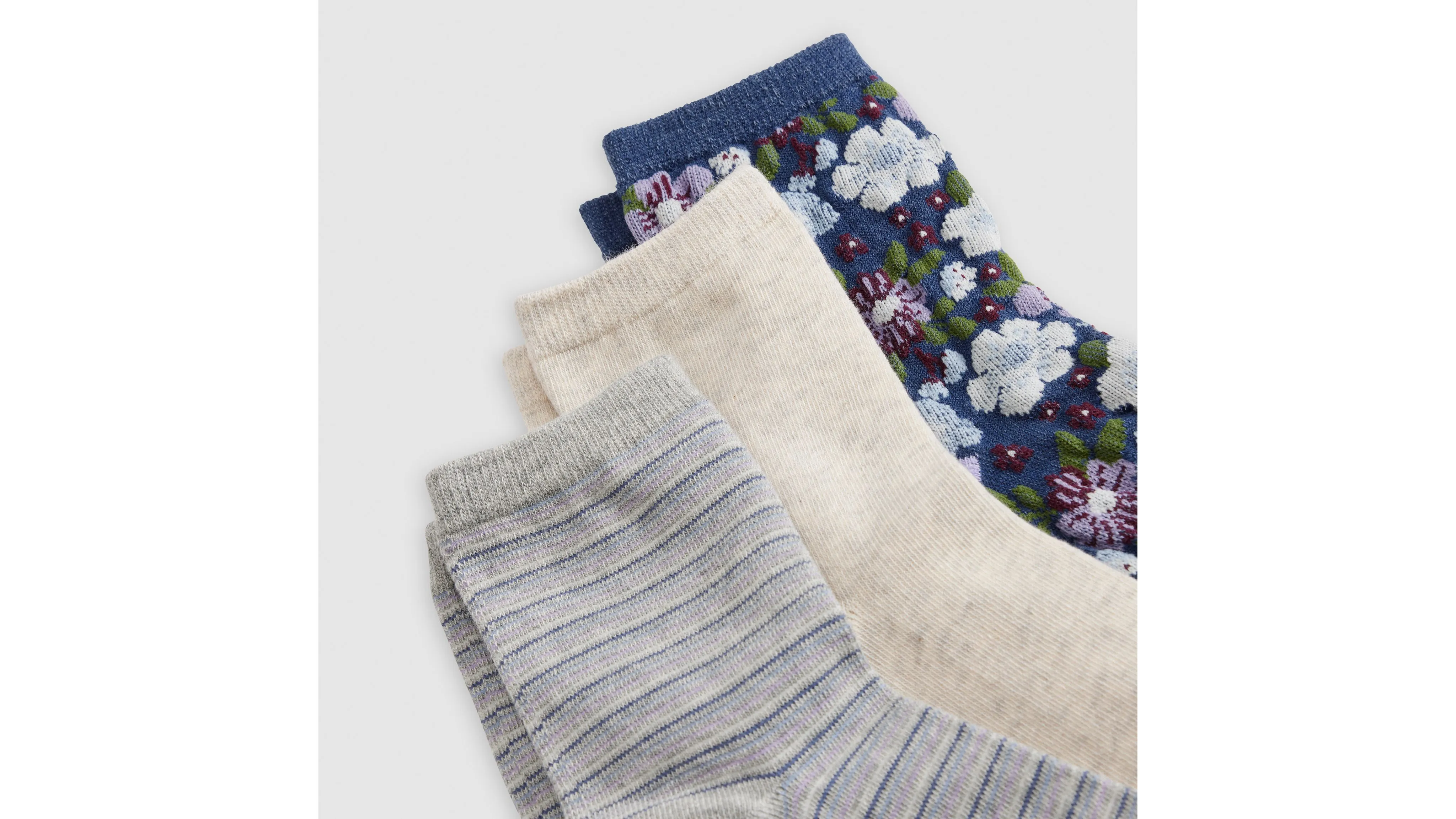 Textured Floral Crew Cut Socks sold by Levi's product image thumbnail 2