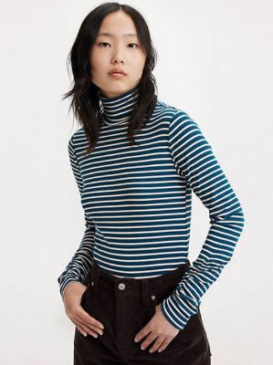 Ruched Turtleneck Top sold by Levi's