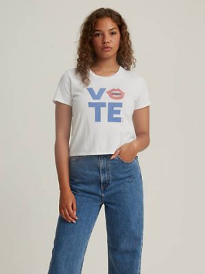 Levi's® x Vote Cropped Surf Tee Shirt made by Levi's