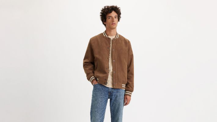 Faux Suede Varsity Jacket sold by Levi's