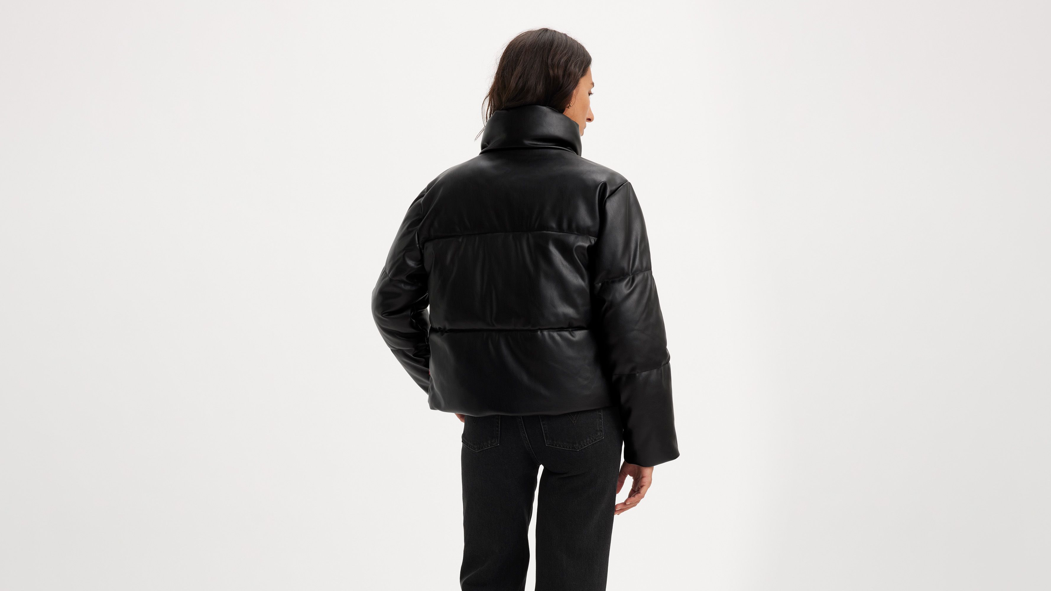 Faux Leather Puffer Jacket sold by Levi's product image thumbnail 2