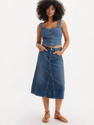 High Rise A-Line Skirt sold by Levi's