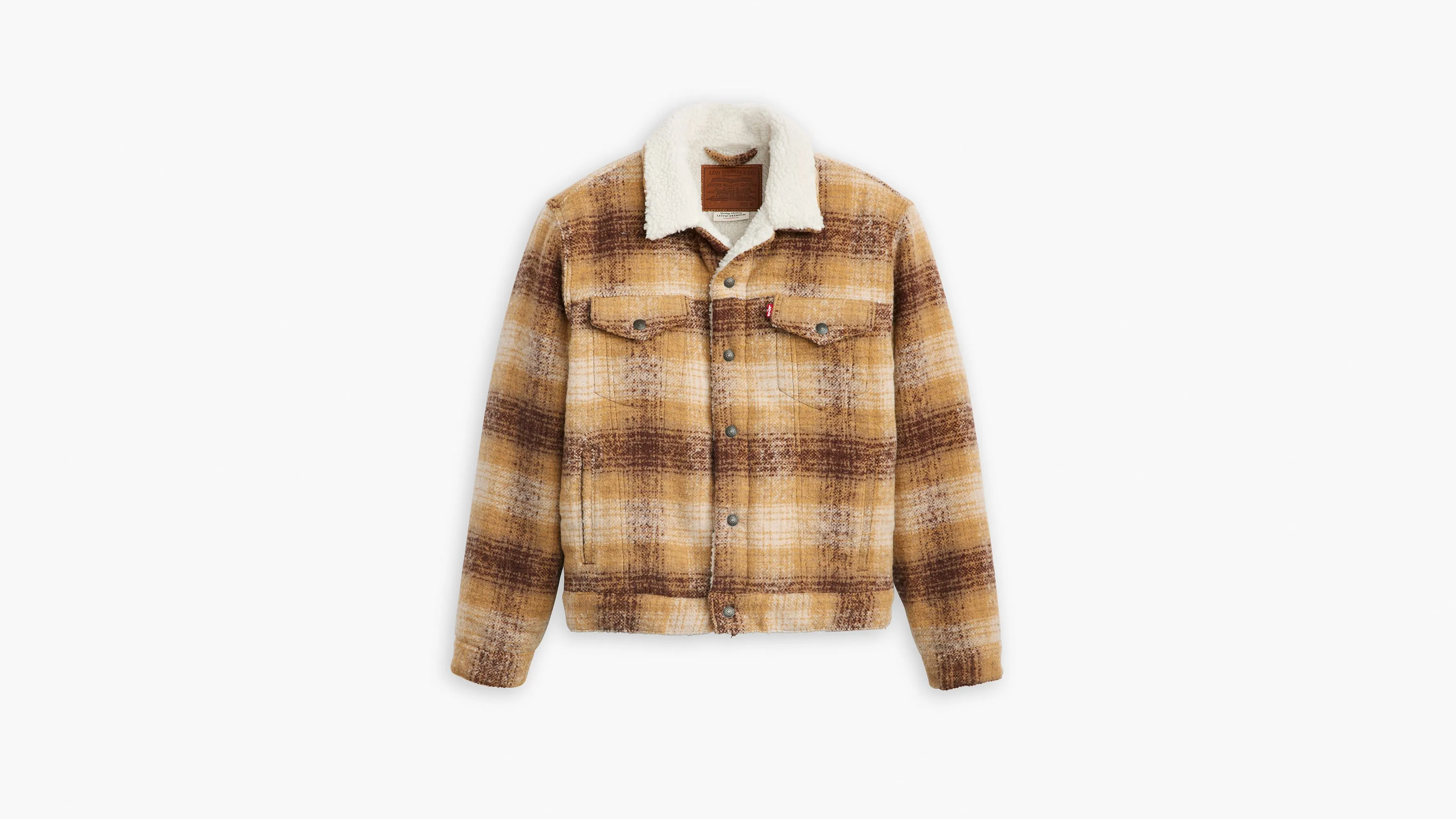 Plaid Type III Sherpa Trucker Jacket sold by Levi's product image thumbnail 5