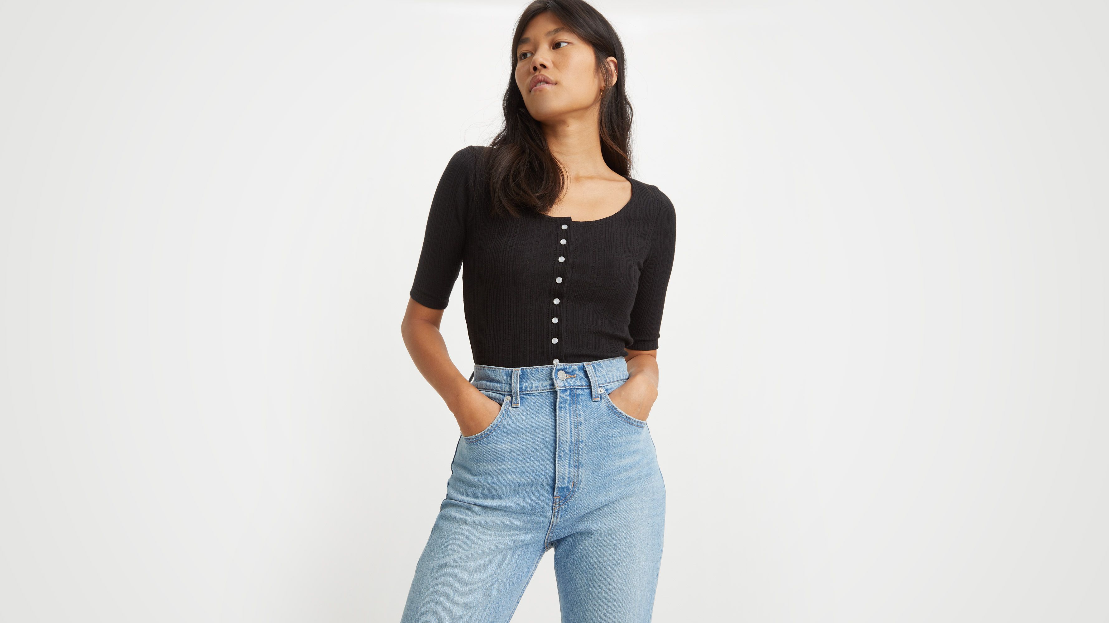Dry Goods Pointelle Top sold by Levi's