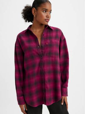 Nola Oversized Plaid Button Up Shirt made by Levi's