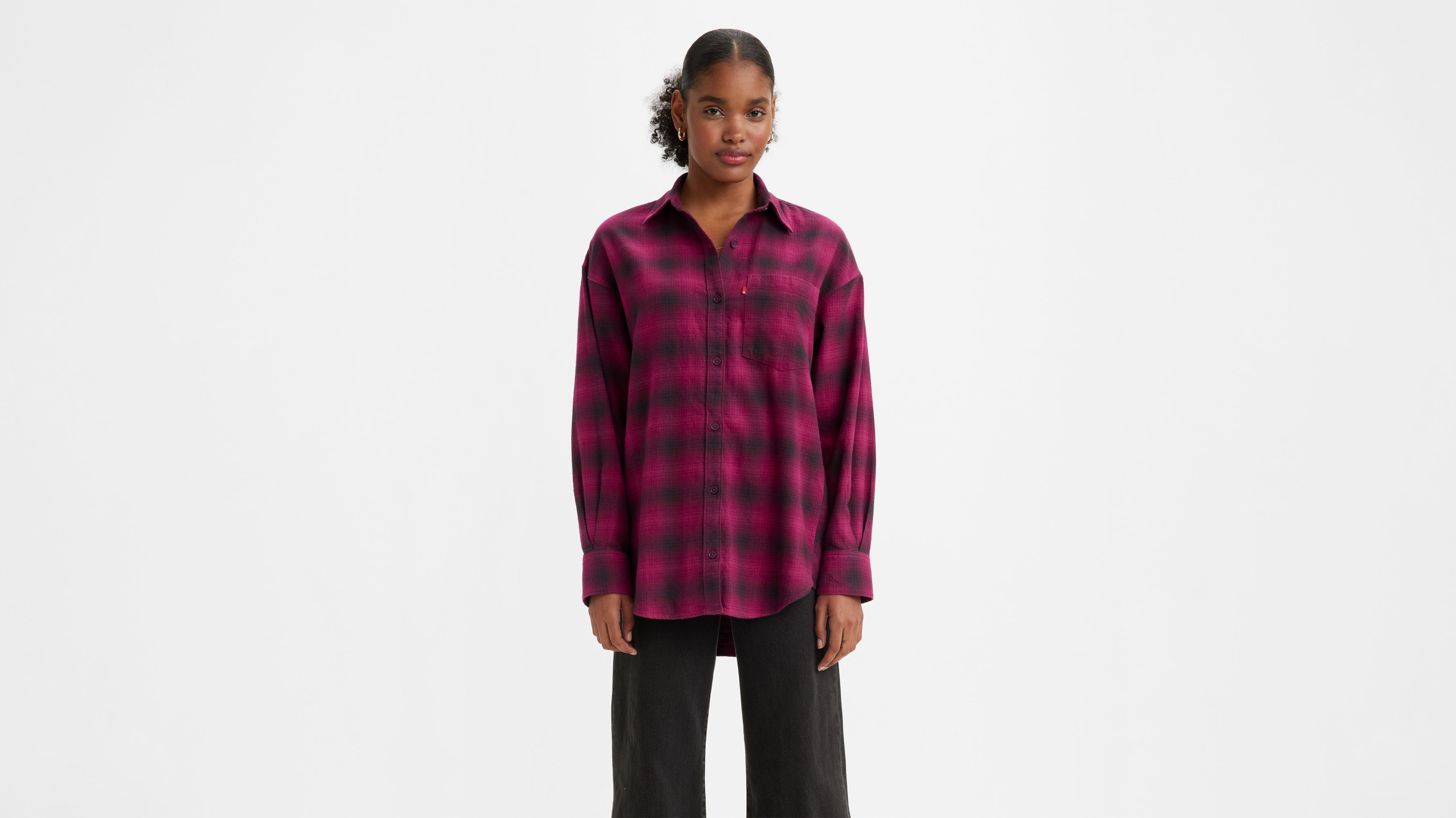 Nola Oversized Plaid Button Up Shirt sold by Levi's product image thumbnail 2