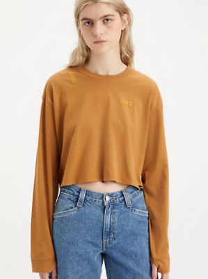 Graphic Cindy Long Sleeve Crop T-Shirt made by Levi's