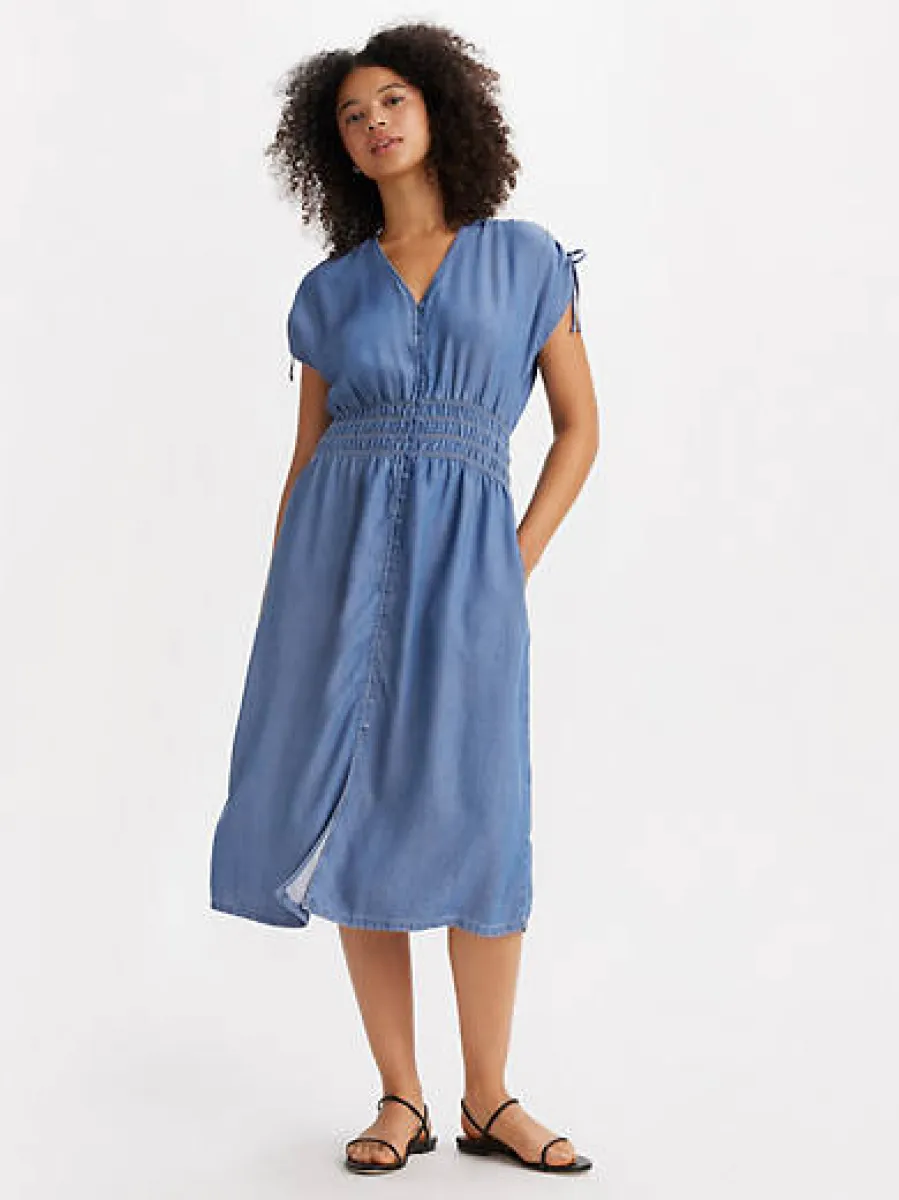 andmary Betty layered dress gray アンドマリー