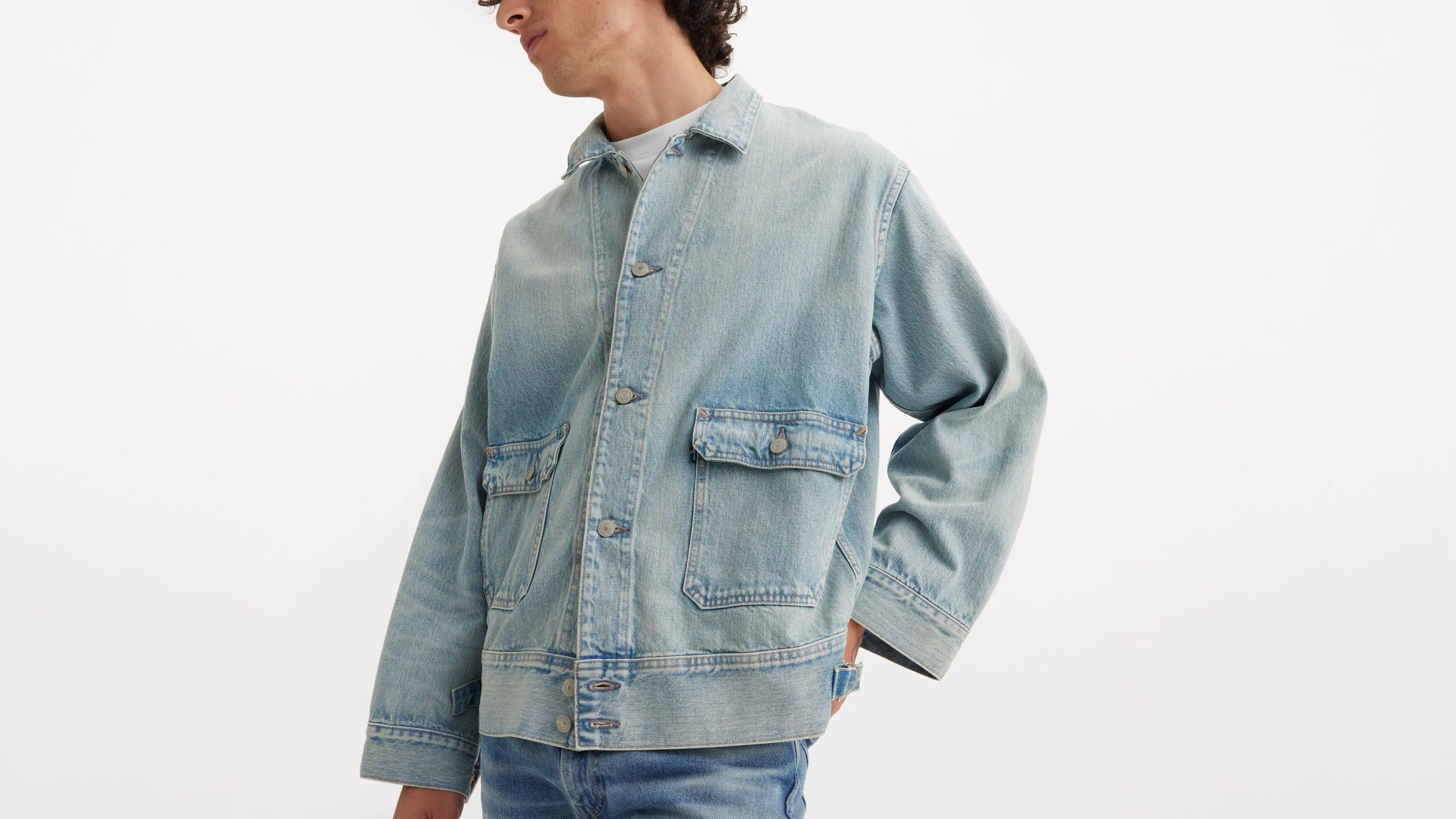 Levi’s® Men’s Japanese Denim Utility Trucker Jacket sold by Levi's product image thumbnail 4