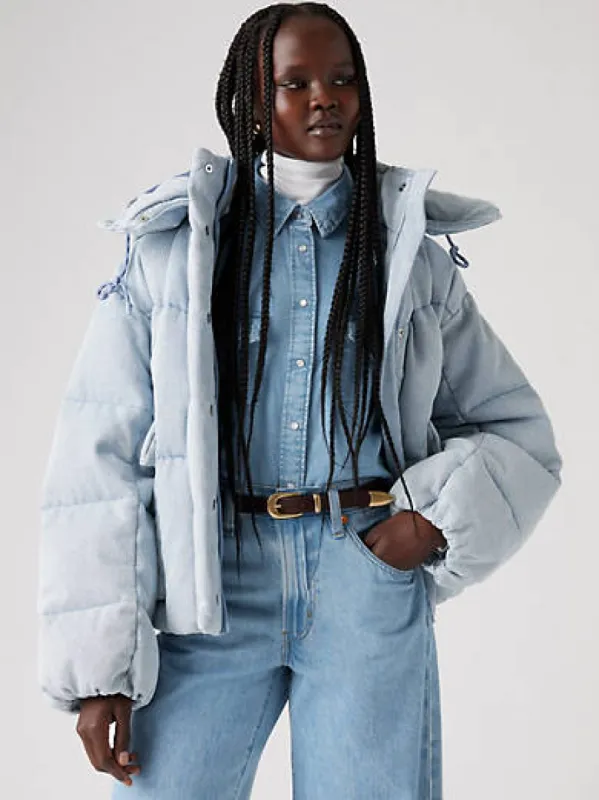 Western Short Bubble Puffer Jacket sold by Levi's