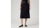 High Rise A-Line Deconstructed Skirt sold by Levi's
