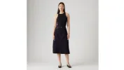High Rise A-Line Deconstructed Skirt sold by Levi's