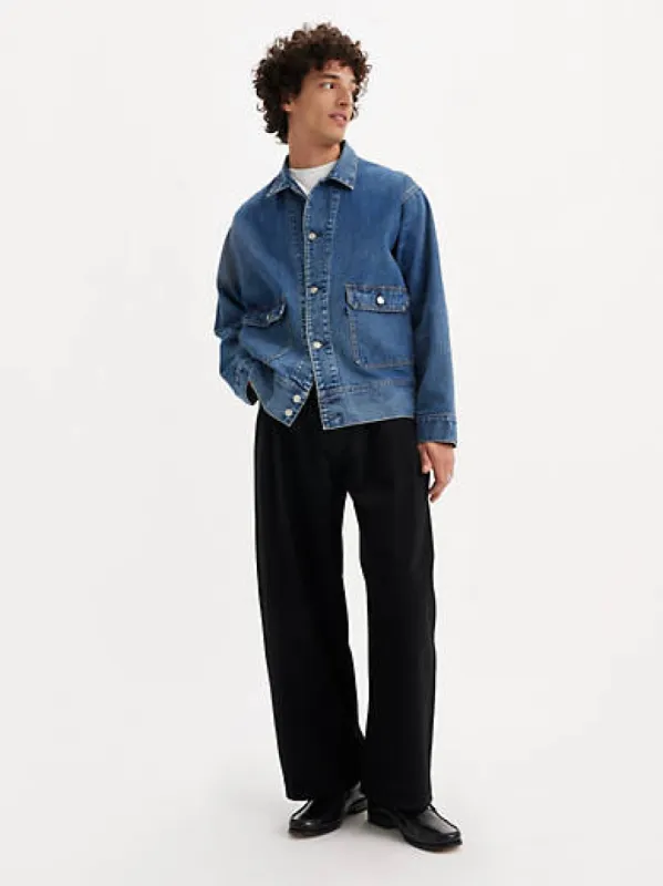 Levi's® Men's Japanese Denim Wide-Leg Pleat Jeans sold by Levi's
