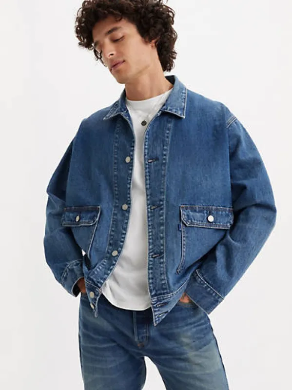 Levi’s® Men’s Japanese Denim Utility Trucker Jacket sold by Levi's