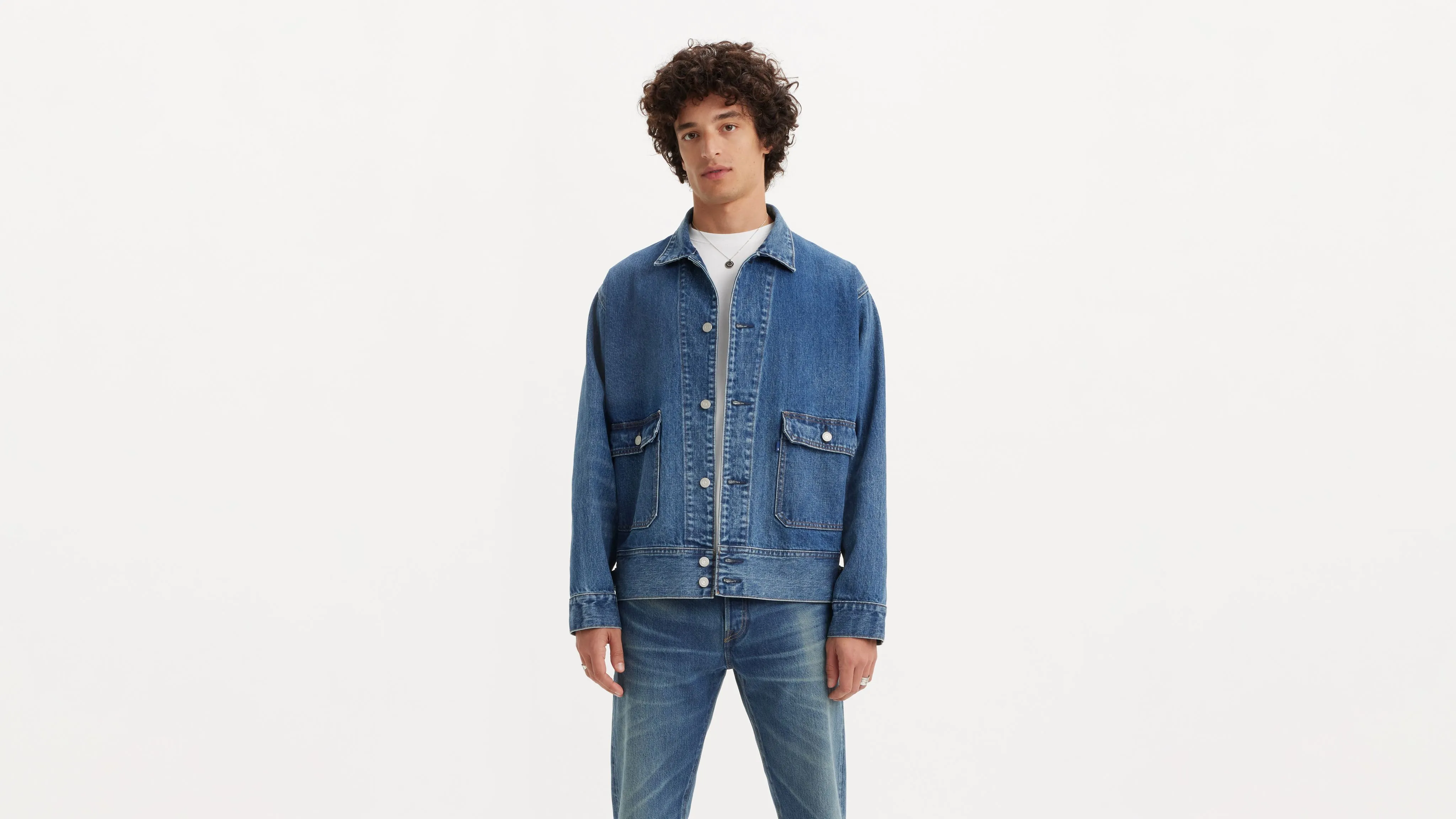 Levi’s® Men’s Japanese Denim Utility Trucker Jacket sold by Levi's product image thumbnail 2