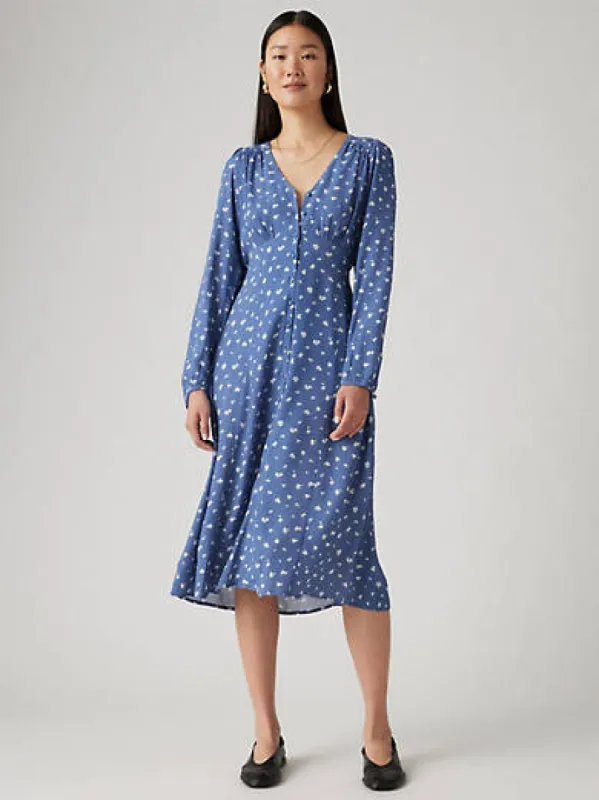 Sarina Long Sleeve Midi Dress sold by Levi's
